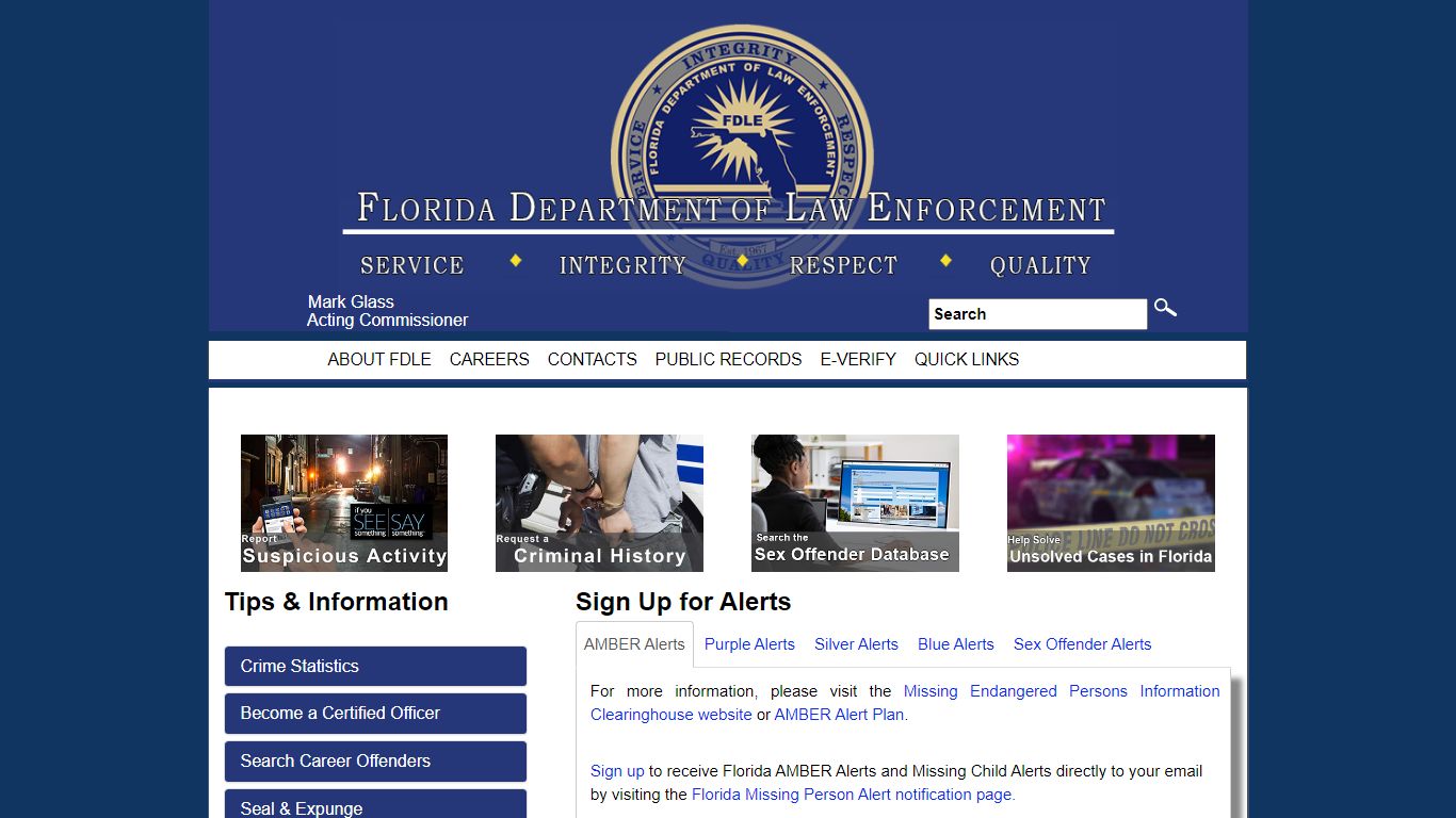 Department of Corrections Directory - fdle.state.fl.us